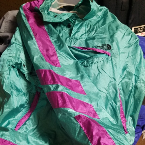 🎄EUC/LN/HTF 80s/90s Vintage TNF lined windbreaker - Picture 13 of 13